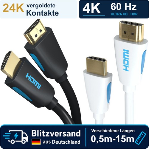 15m hdmi kabel 2 0 - 0,5m, 2.0